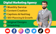 be your social media manager and content creator