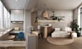 creat studio apartment, tiny home, small house interior design