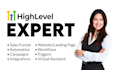 setup and manage gohighlevel website, emails SMS automation sales funnel expert