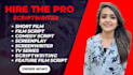 write, edit and format 90 pages movie script, screenplay, feature film script
