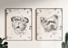 draw pencil illustration pet portrait dog cat, scribble art