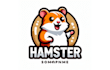 design high quality hamster mascot logo with creative concept