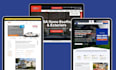 develop quality website for construction, gutter cleaning, and roofing service