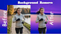 background removal and modification, image upscale