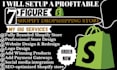 setup a profitable 7 figure shopify dropshipping store or design shopify website
