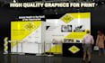 design trade show booth with premium graphics