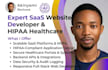 do hippa software developer, full stack website fo healthcare, frontend, backend
