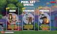 create pixel art character and assets for your games