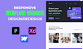 create responsive webflow website, figma to webflow, webflow landing page