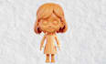 create chibi character, cartoon character, 3d character, 3d model, 3d chibi