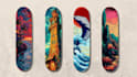 design unique skateboard illustration