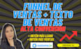 build high converting sales funnel using systeme io, includes sales copy
