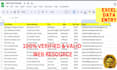 do data entry, web research, data scraping, excel data entry, pdf to excel