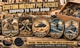 custom design tactical military mascot logo badge patch pins stickers
