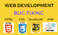 quickly edit or remove html, css, js and laravel bug fixing