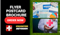 do professional flyer design, business flyer, brochure design postcard design