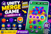 develop a 2d or 3d merge game in unity for mobile