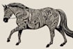 do linocut carving prints style illustration
