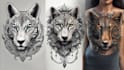 create a unique animal tattoo design in realistic style