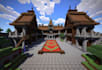 build survival base and village structure in minecraft