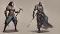 create high quality 2d character art, fantasy art, sci fi art, and concept art