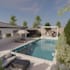 design photorealistic 3d backyard landscape and garden architecture