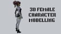 do character modelling, blender, custom 3d models, and 3d character design