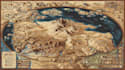 make a high quality fantasy map illustration