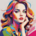 draw an unique wpap pop art portrait