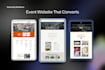 build a professional event website or event space rental website