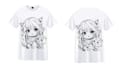 do trendy anime t shirt design with custom options