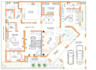 redraw the professional floor plan and architectural drawing in autocad