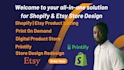 create digital product print on demand etsy shop and shopify store