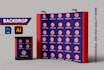 design step and repeat, backdrop banner