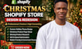 build or design christmas shopify store design shopify dropshipping store