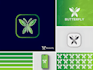 design modern and luxury butterfly logo