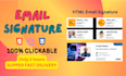 make email signature, signature template, email template HTML template