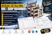 create rebar detailing, bbs and structural shop drawings