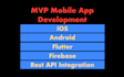develop a flutter mobile app for ios and android