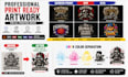create screen print and dtf artwork with cmyk separation