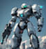 draw anime style mecha robot illustration