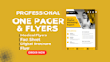design one pager, business proposal, sales sheet, executive summary, one sheet