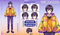 design live2d vtuber model and rigging for vtube studio