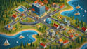 draw a awesome vector or isometric map illustration