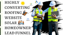 generate exclusive solar roofing leads solar funnel for contractors, homeowners