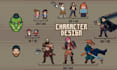 create 2d pixel art character animation sprite sheet pixel game art