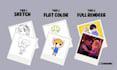 draw chibi art including couples and furries