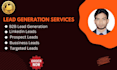 b2b lead generation, scrapping leads, web research