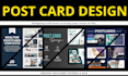 design postcard, door hanger, greeting card, business card or flyers