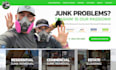 design junk removal website dumpster website cleaning website